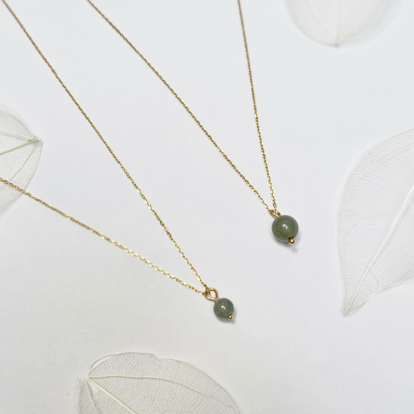 Yuan | Classic Jade Necklace in Aqua Green