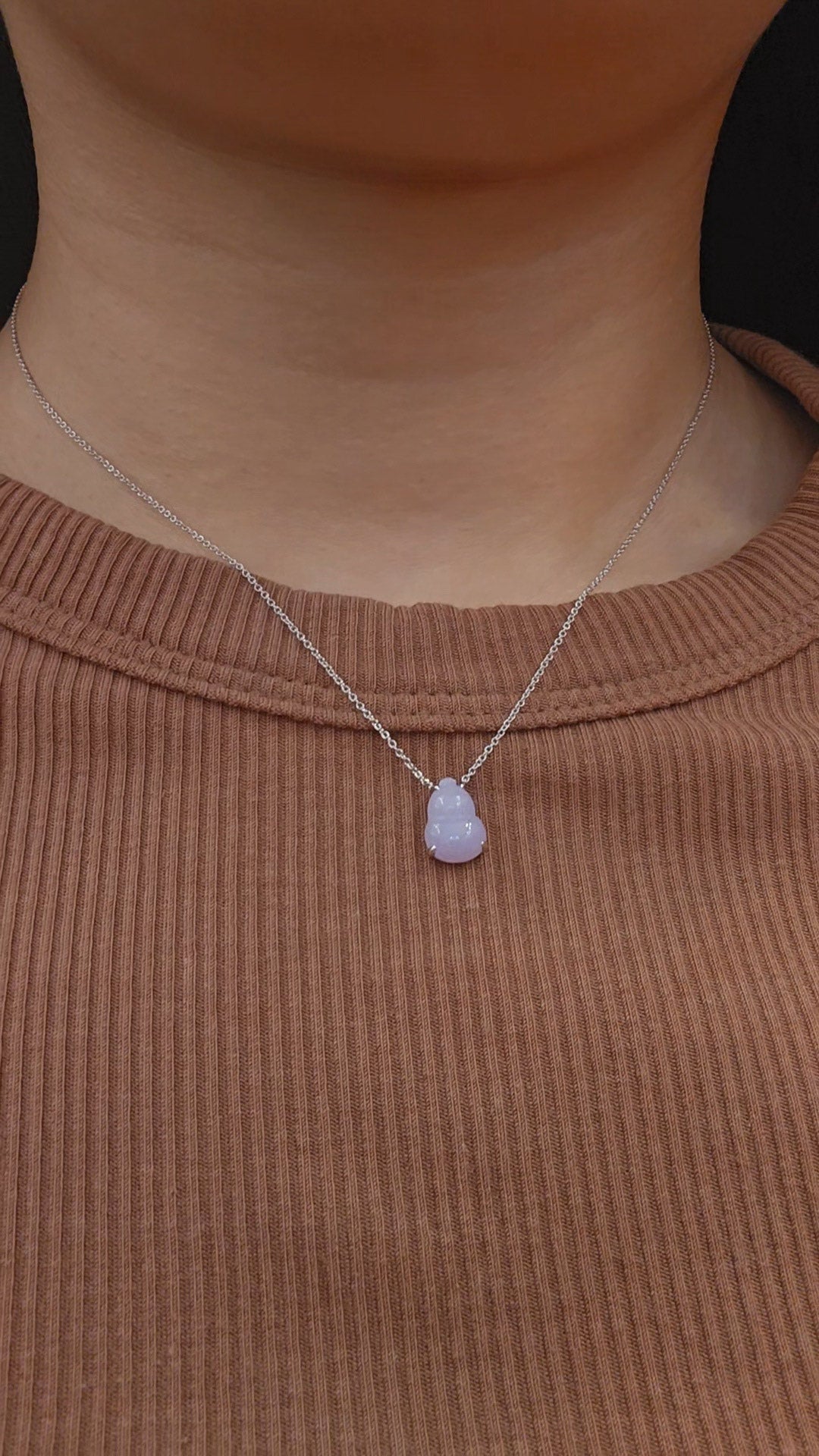 Guardian | Hulu Jadeite Pendant in Lavender Purple