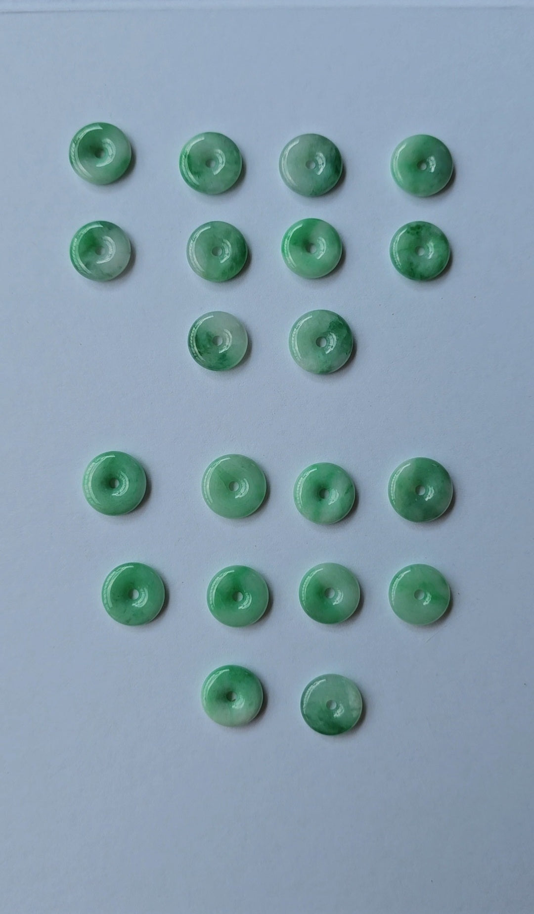 Guardian | Imperial Safekeeping 'Ping An' Jadeite Pendant in Deep Green (13mm, Rhodium-Plated)