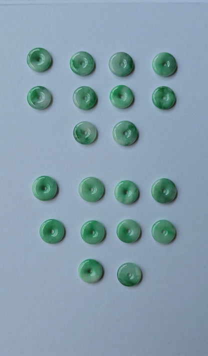 Guardian | Imperial Safekeeping 'Ping An' Jadeite Pendant in Deep Green (13mm, Rhodium-Plated)