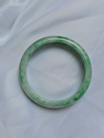 GUARDIAN | JAYDE Natural Grade-A Jadeite Bangle in Pastel Green (52.5mm Half Round)