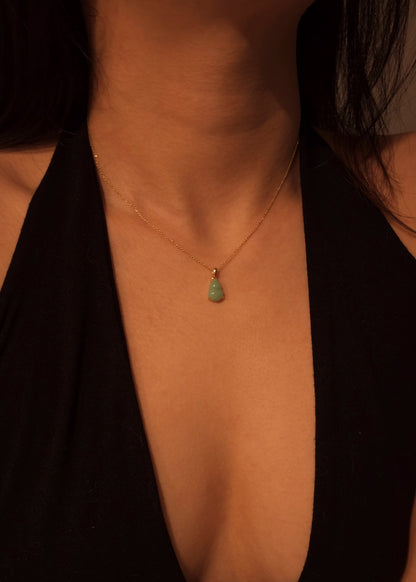 Guardian | Hulu Jadeite Pendant in Light Apple Green