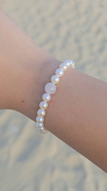 Yuan | Lavender Pearl Gift Set (Lavender Purple Jade & Freshwater Pearl)