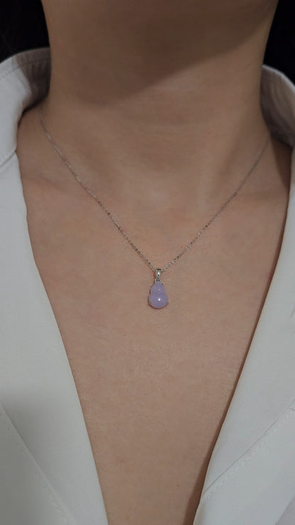 Guardian | Hulu Jadeite Pendant in Lavender Purple (18ct white gold)