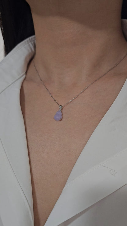 Guardian | Hulu Jadeite Pendant in Lavender Purple (18ct white gold)