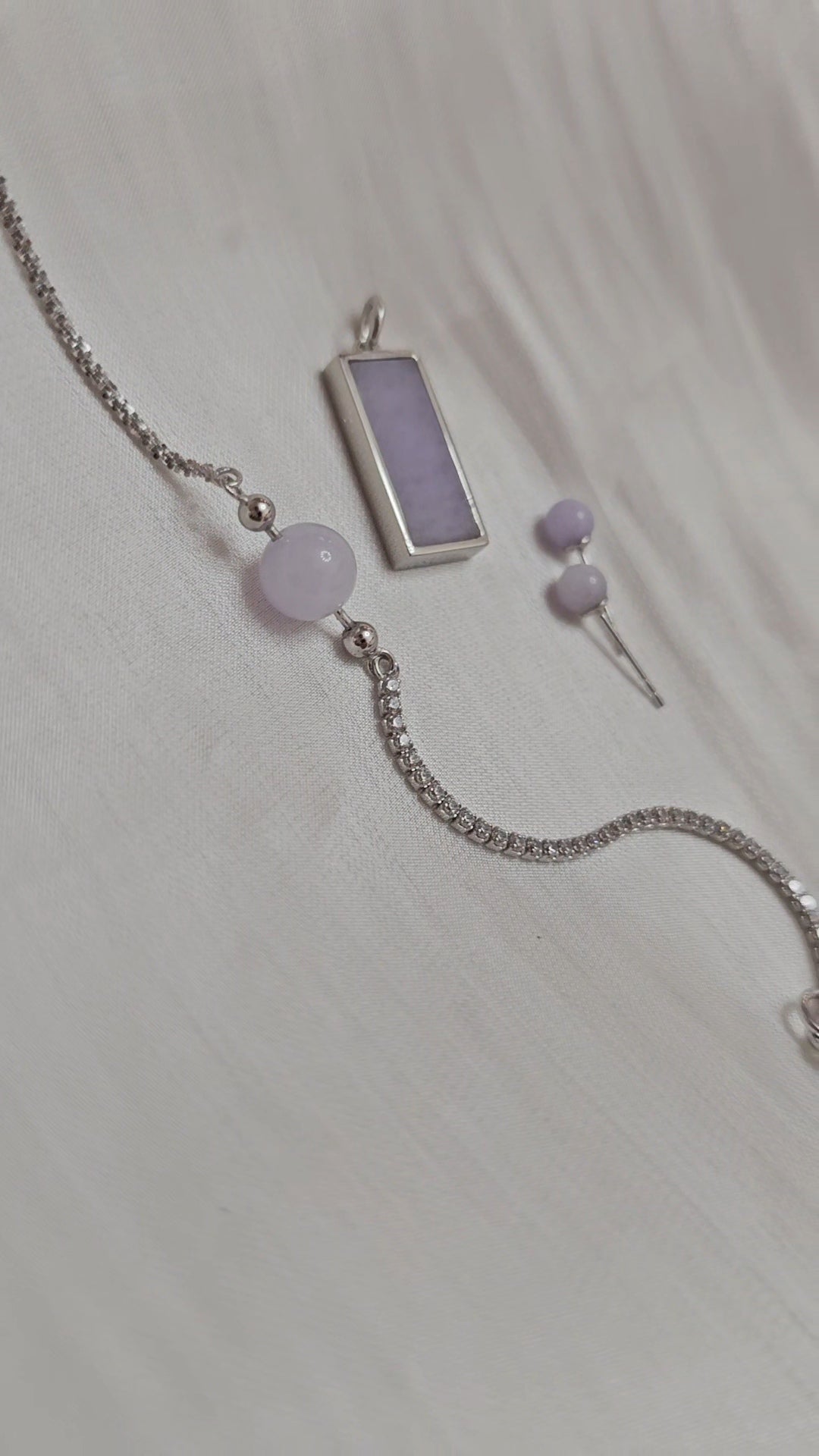 Yuan | Classic Jadeite Bracelet in Lavender Puple