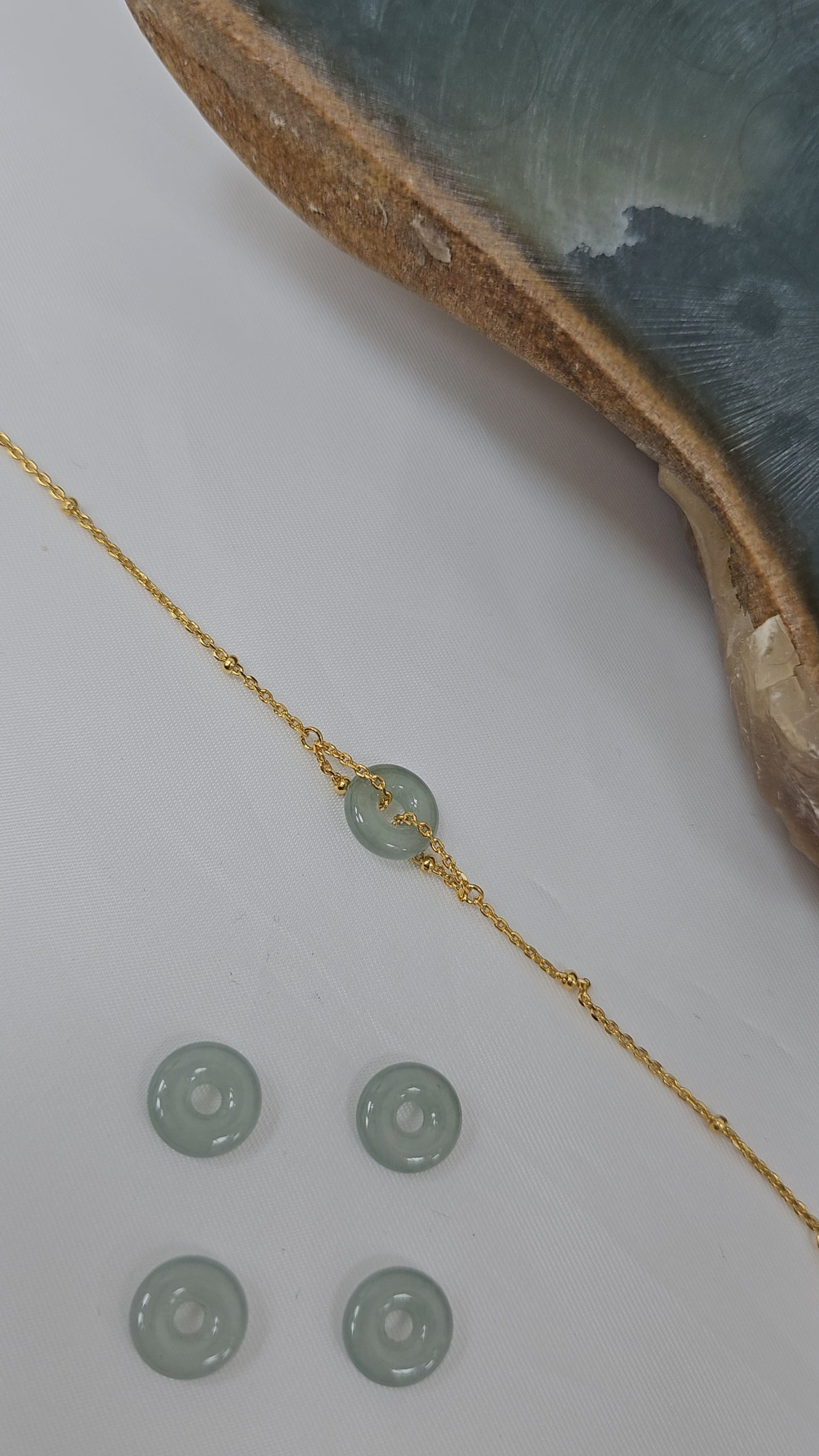 Guardian | Dainty Safekeeping 'Ping An' Jadeite Bracelet in Pastel/Aqua Green