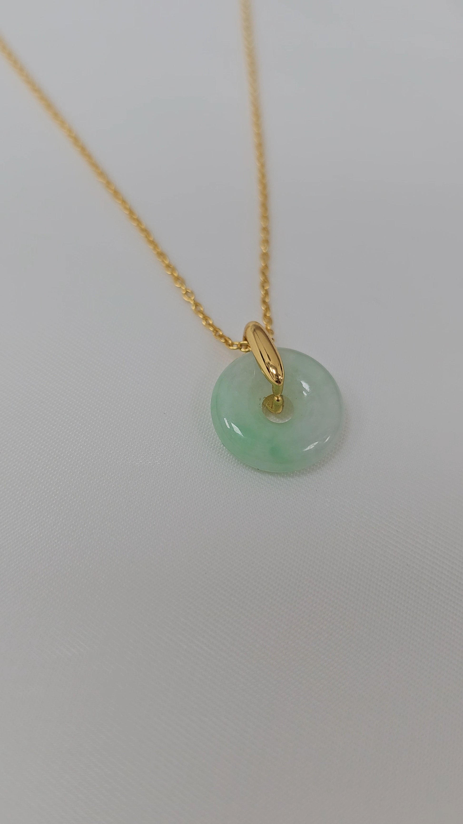 Gold Necklace Chinese Jade Circle Pendant Meaning Meaning Of