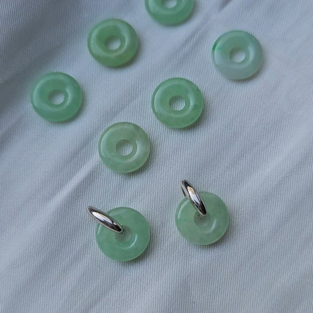 Guardian | Dainty Safekeeping 'Ping An' Jadeite Pendant in Pastel Green (10-11mm)
