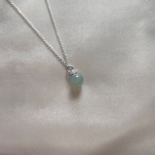 Yuan | Princess Jade Necklace in Aqua Green