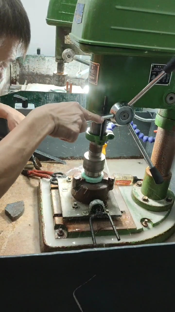 GUARDIAN | JAYDE Untreated Grade-A Jadeite Bangle in Dreamy White with patches of Vibrant Green (53.7mm Round)