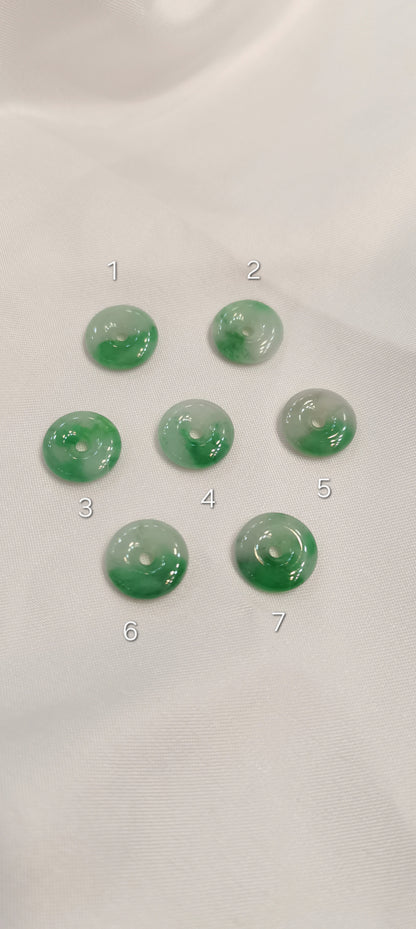 Guardian | Imperial Safekeeping 'Ping An' Jadeite Pendant in Deep Green (13mm, 18K Gold Vermeil/Solid Gold)