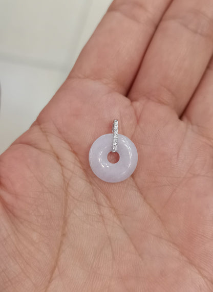 Guardian | Princess Safekeeping 'Ping An' Jadeite Pendant in Lavender Purple (13mm)
