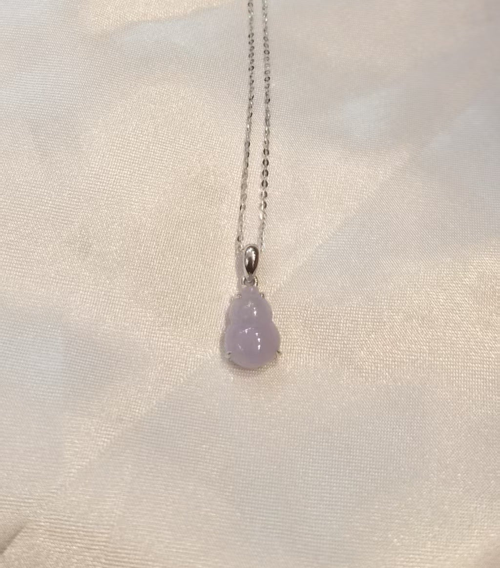 Guardian | Hulu Jadeite Pendant in Lavender Purple (18ct white gold)