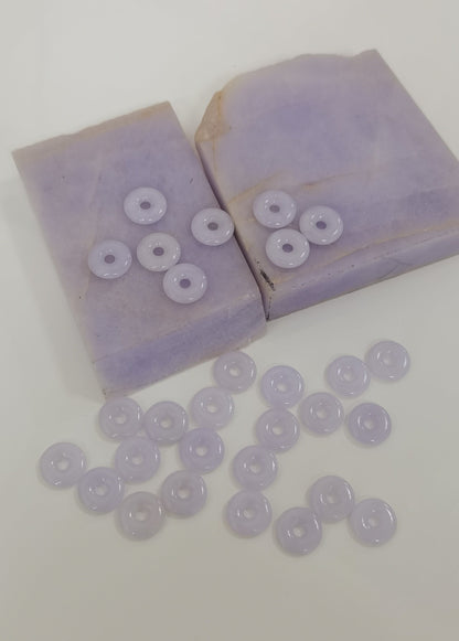 Guardian | Princess Reversible Safekeeping 'Ping An' Jadeite Pendant in Lavender Purple (13mm)