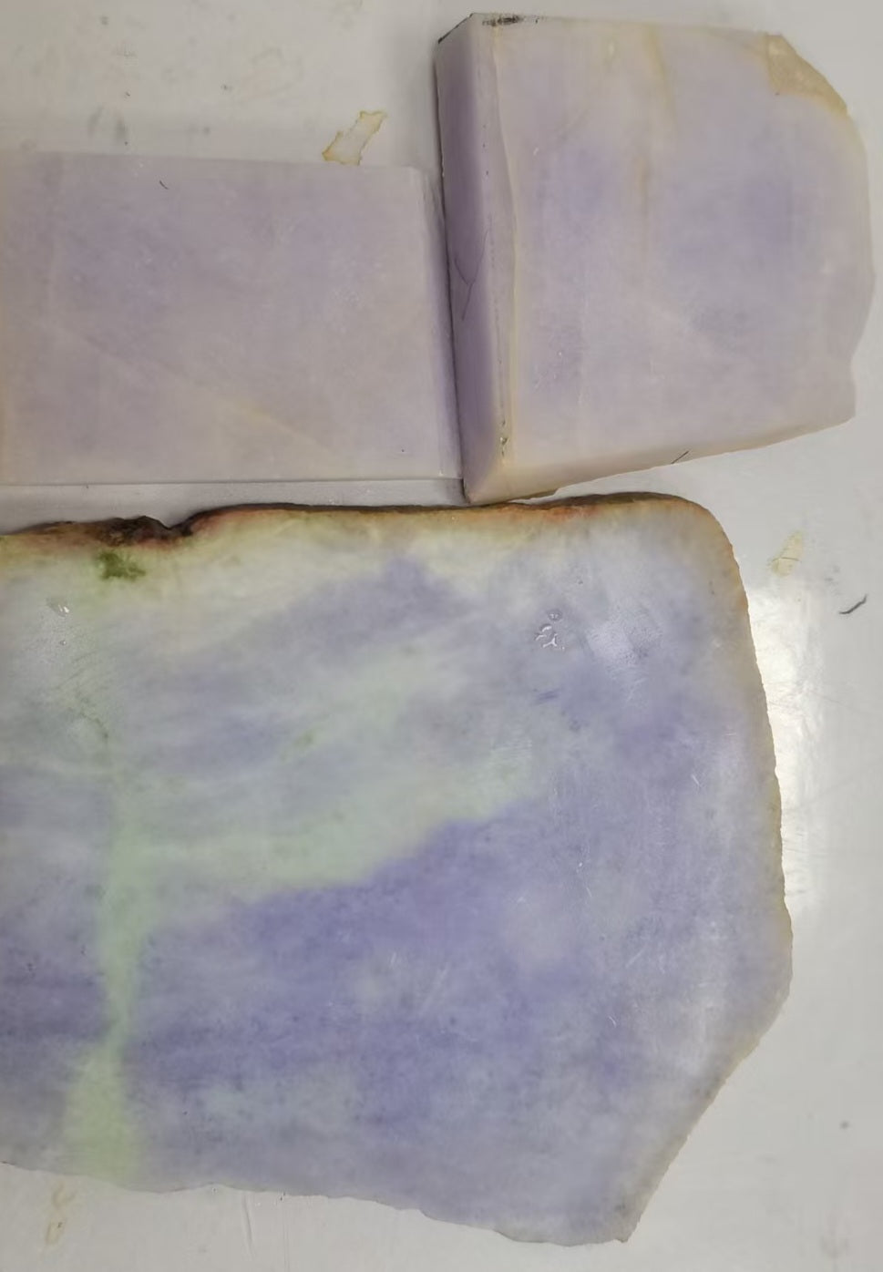 Nature | Serendipity Four Leaf Clover Jadeite Pendant in Dark Lavender Purple