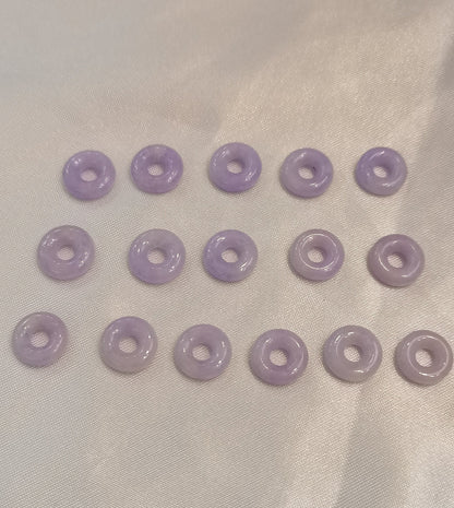 Guardian | Dainty Safekeeping 'Ping An' Jadeite Pendant in Dark Lavender Purple (10mm)