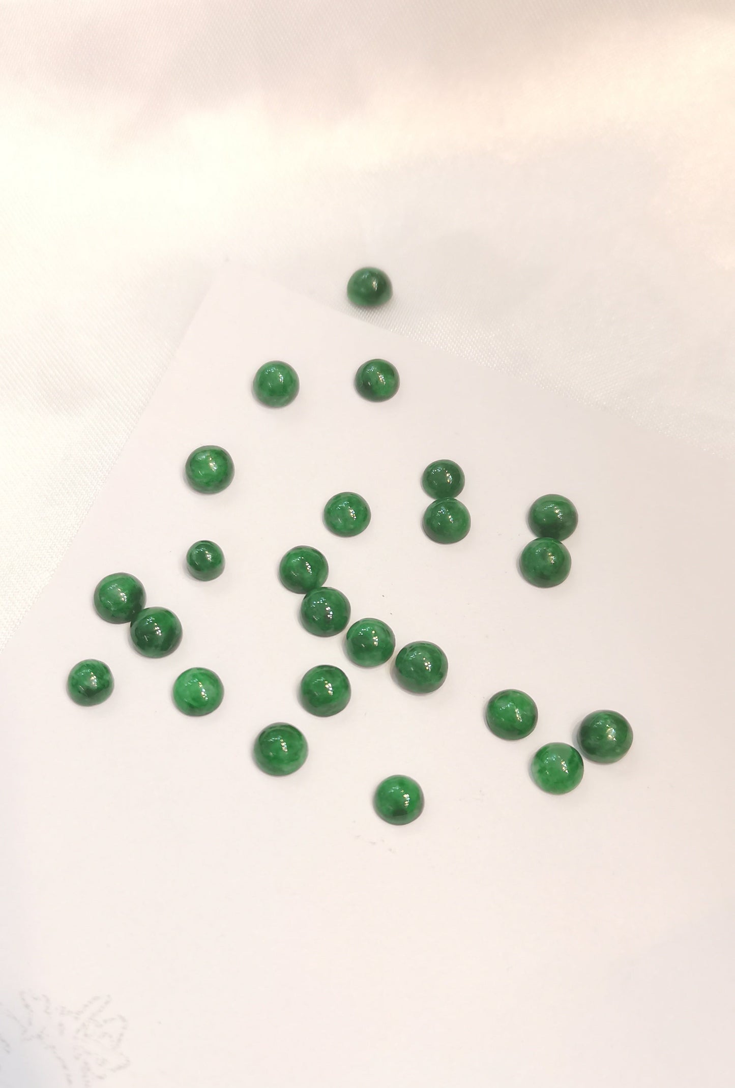 Galaxy | Dainty Moon Jadeite Pendant in Deep Green