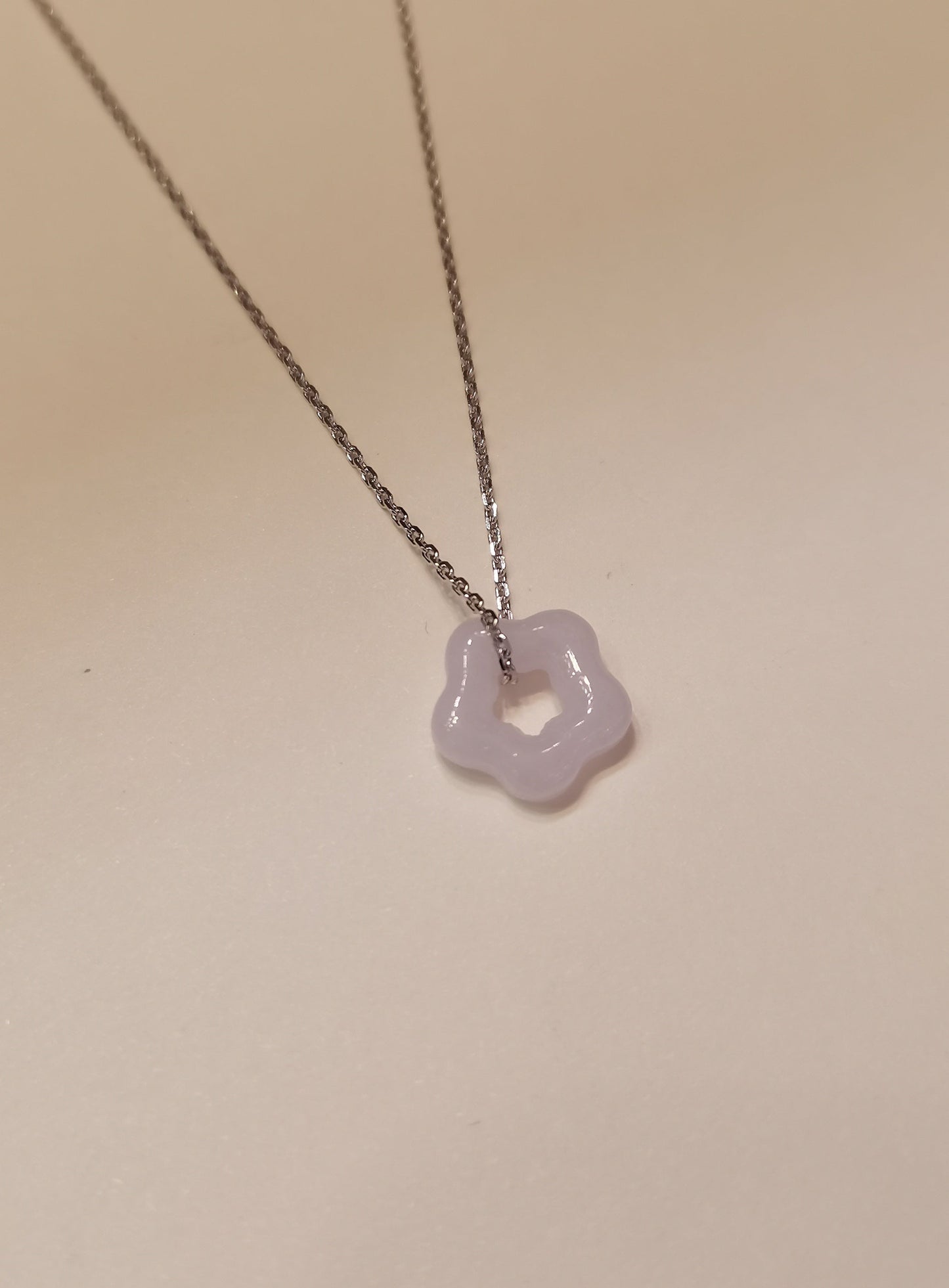 Galaxy | 'Xing' Jadeite Pendant in Dark Lavender Purple