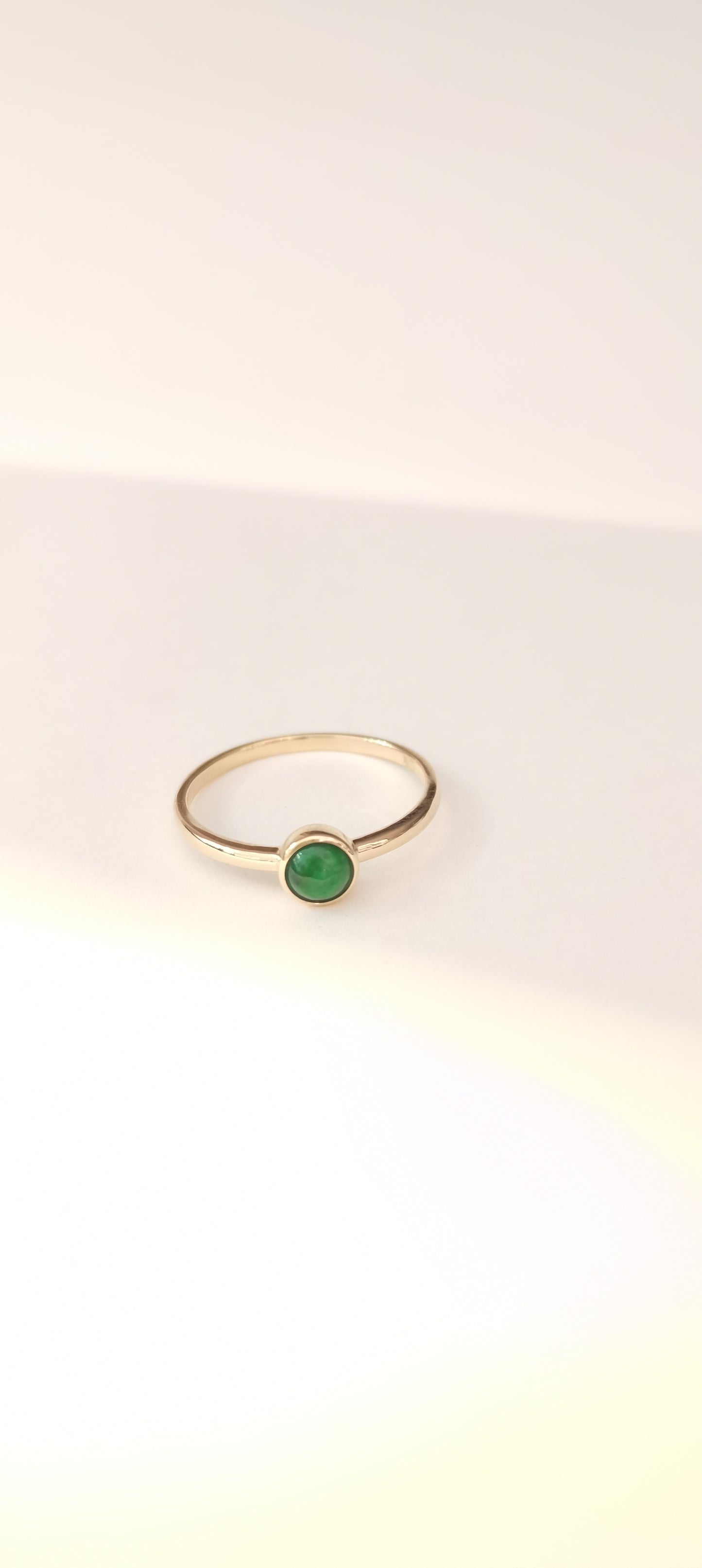 Galaxy | Moon Jadeite Ring in Deep Spinach Green