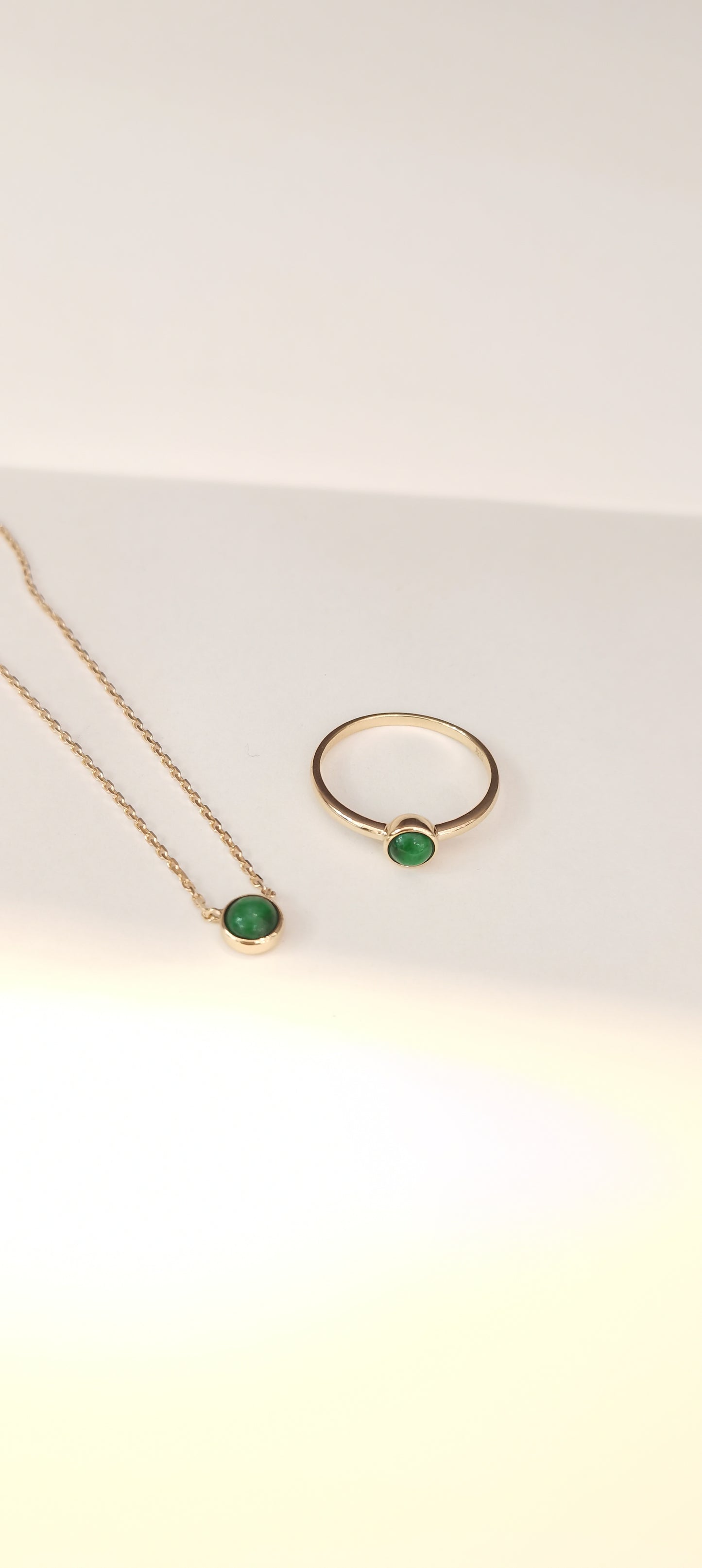 Galaxy | Moon Jadeite Ring in Deep Spinach Green