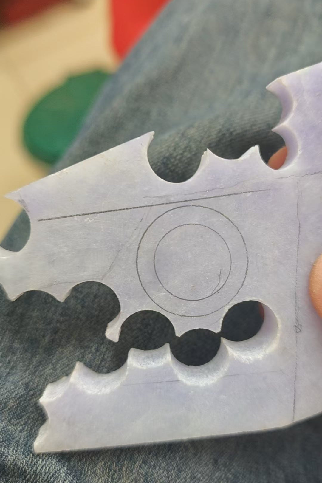 Yuan | Untreated Grade-A Jadeite Ring in Light Lavender Purple