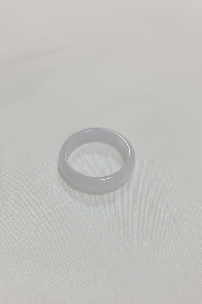 Yuan | Untreated Grade-A Jadeite Ring in Light Lavender Purple