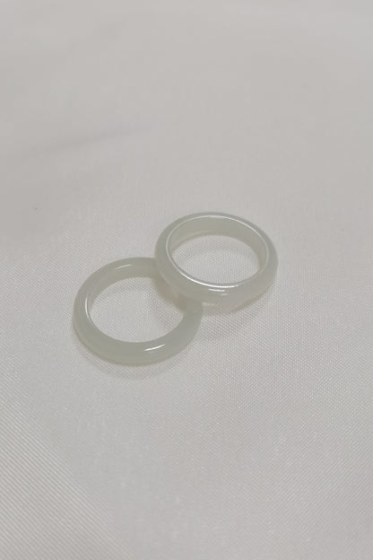 Yuan | Untreated Grade-A Jadeite Ring in Light Pastel Green