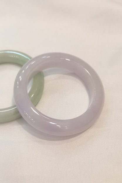 GUARDIAN | JAYDE Natural Grade-A Jadeite Baby Bangle in Lavender Purple