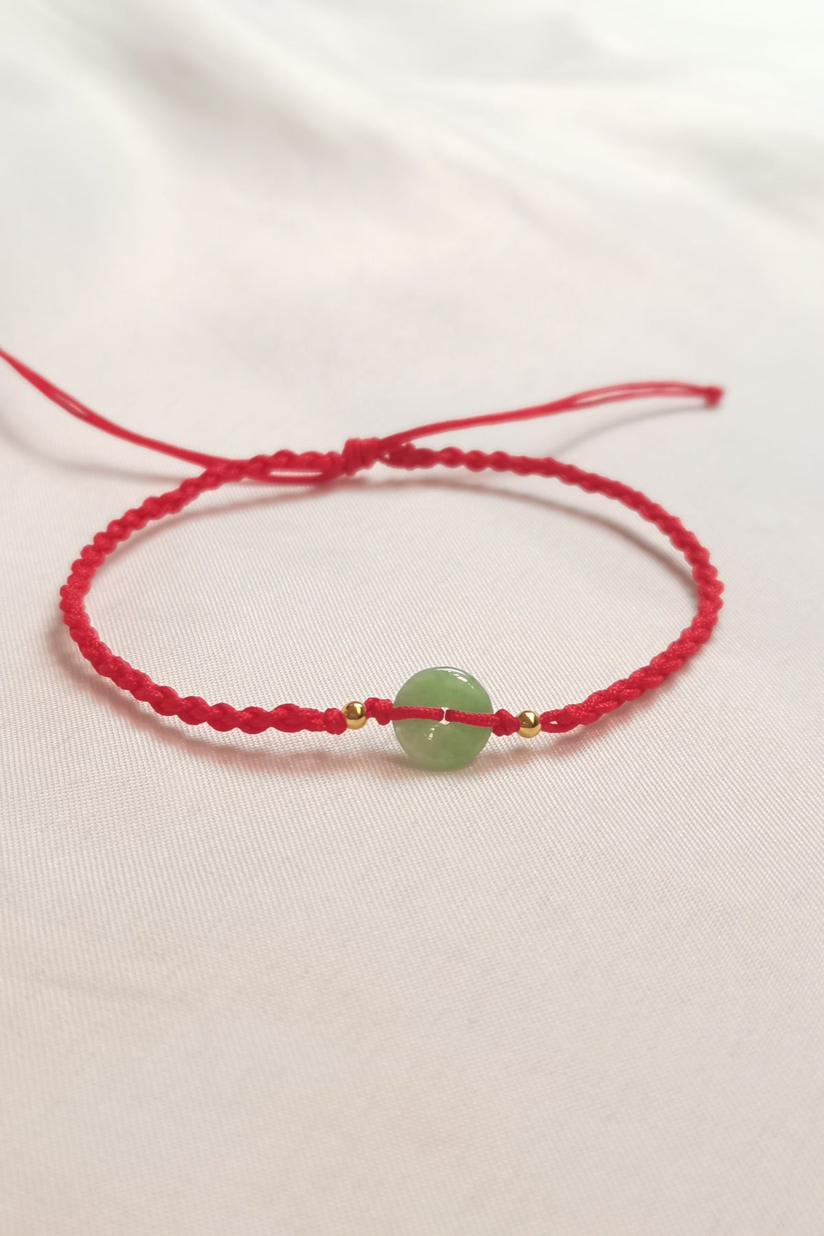 Guardian | Dainty Safekeeping Adjustable 'Ping An' Jadeite Braided Bracelet (9mm)