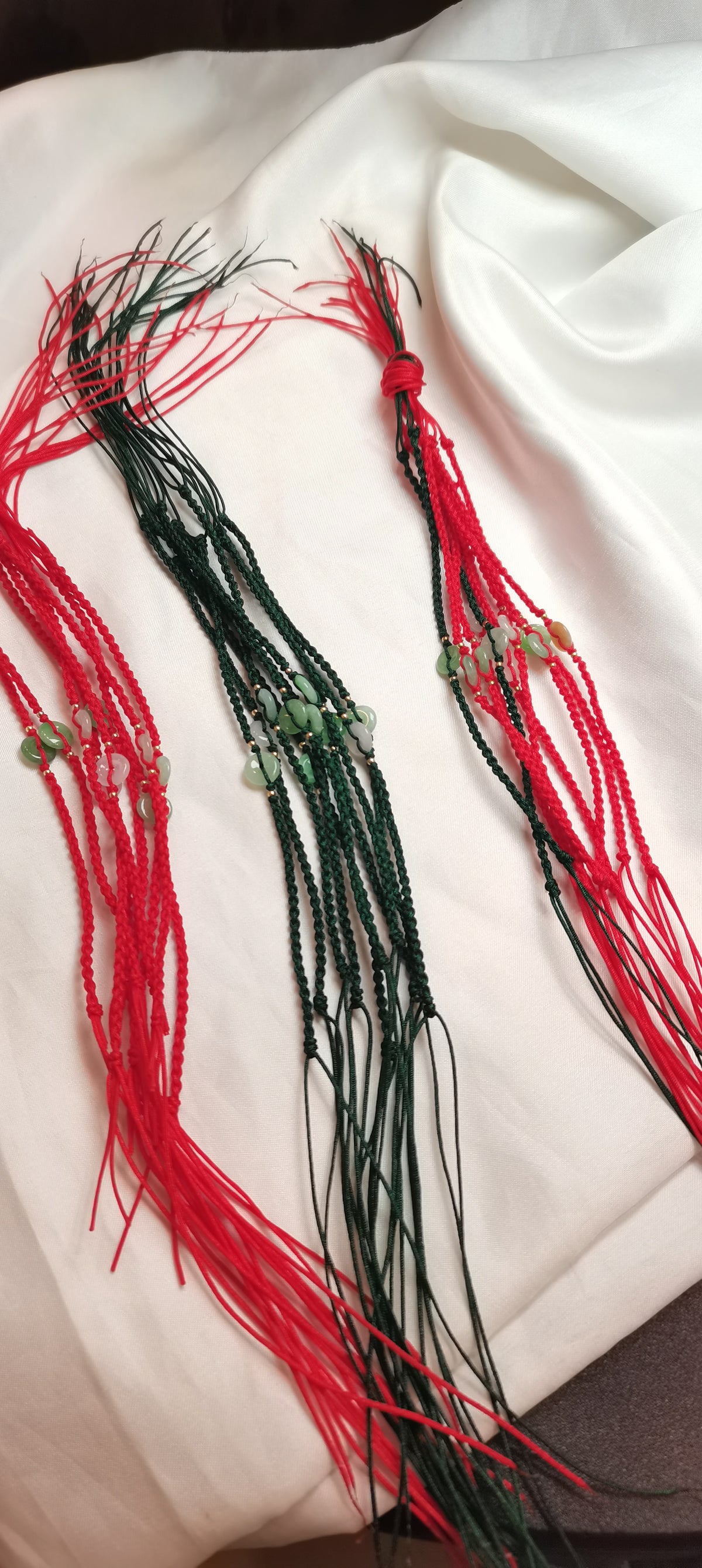 Guardian | Dainty Safekeeping Adjustable 'Ping An' Jadeite Braided Bracelet (9mm)