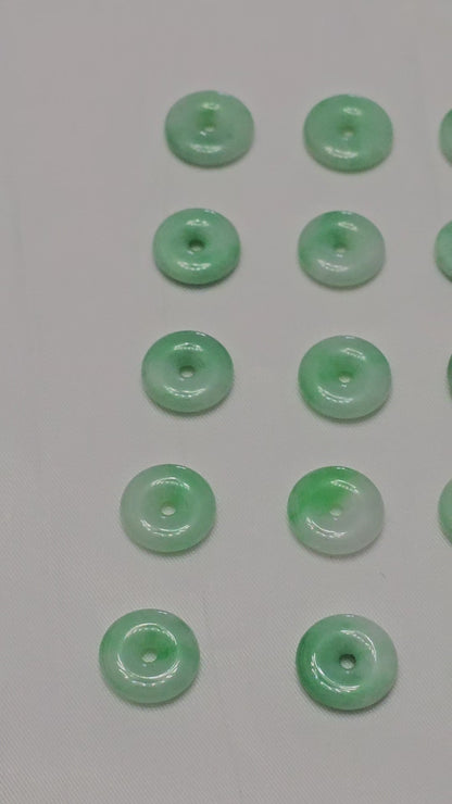 Guardian | Liàn Safekeeping 'Ping An' Jadeite Pendant in Deep Green (13mm)