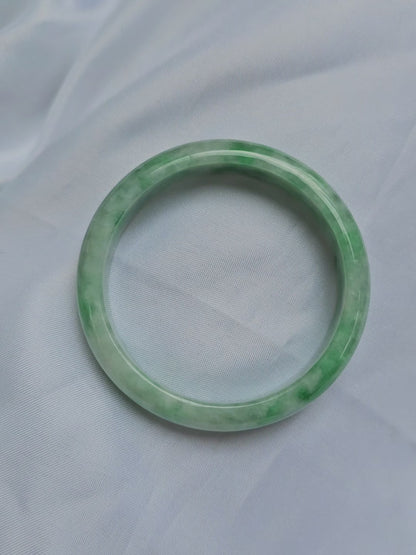 GUARDIAN | JAYDE Natural Grade-A Jadeite Bangle in Pastel Green (52.5mm Half Round)