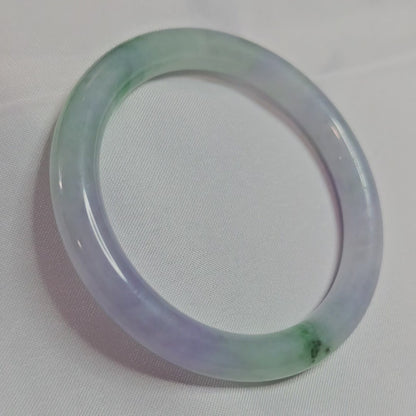 GUARDIAN | JAYDE Natural Grade-A Jadeite Bangle in Pastel Lavender Purple and Green (54mm Round)
