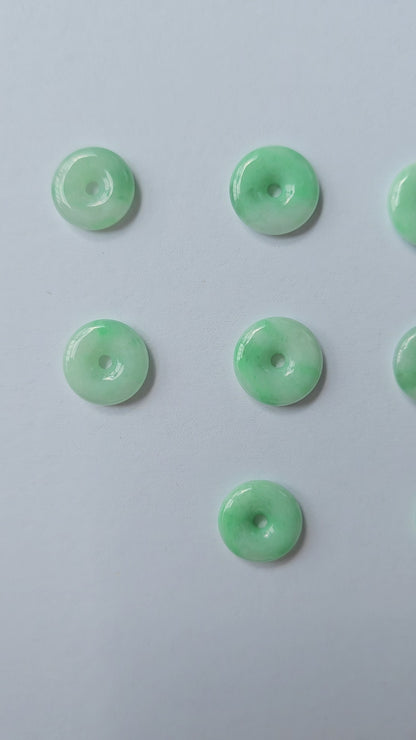 Guardian | Imperial Safekeeping 'Ping An' Jadeite Pendant in Deep Green (13mm, 18ct Gold)