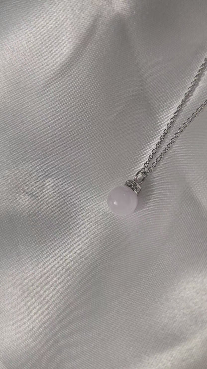 Yuan | Princess Jade Necklace in Lavender Purple