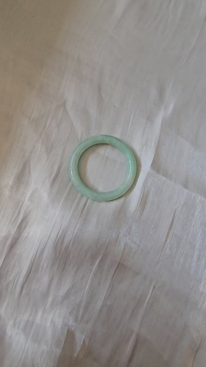 GUARDIAN | JAYDE Natural Grade-A Jadeite Bangle in Light Aqua Green (55.2mm Round)