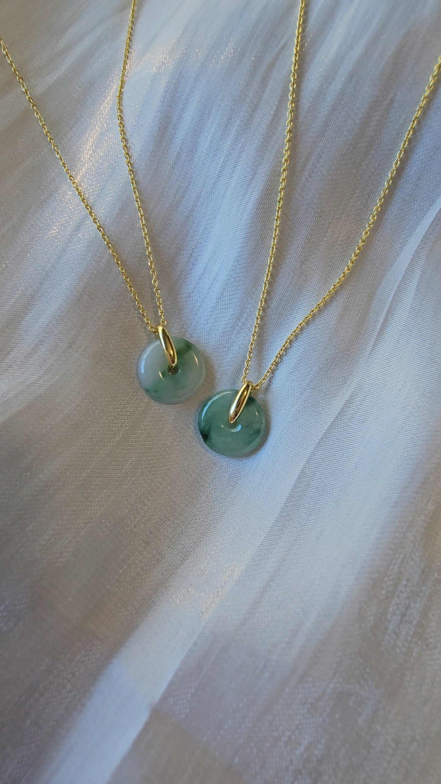 Guardian | Vintage Safekeeping 'Ping An' Jade Pendant in Pastel Green