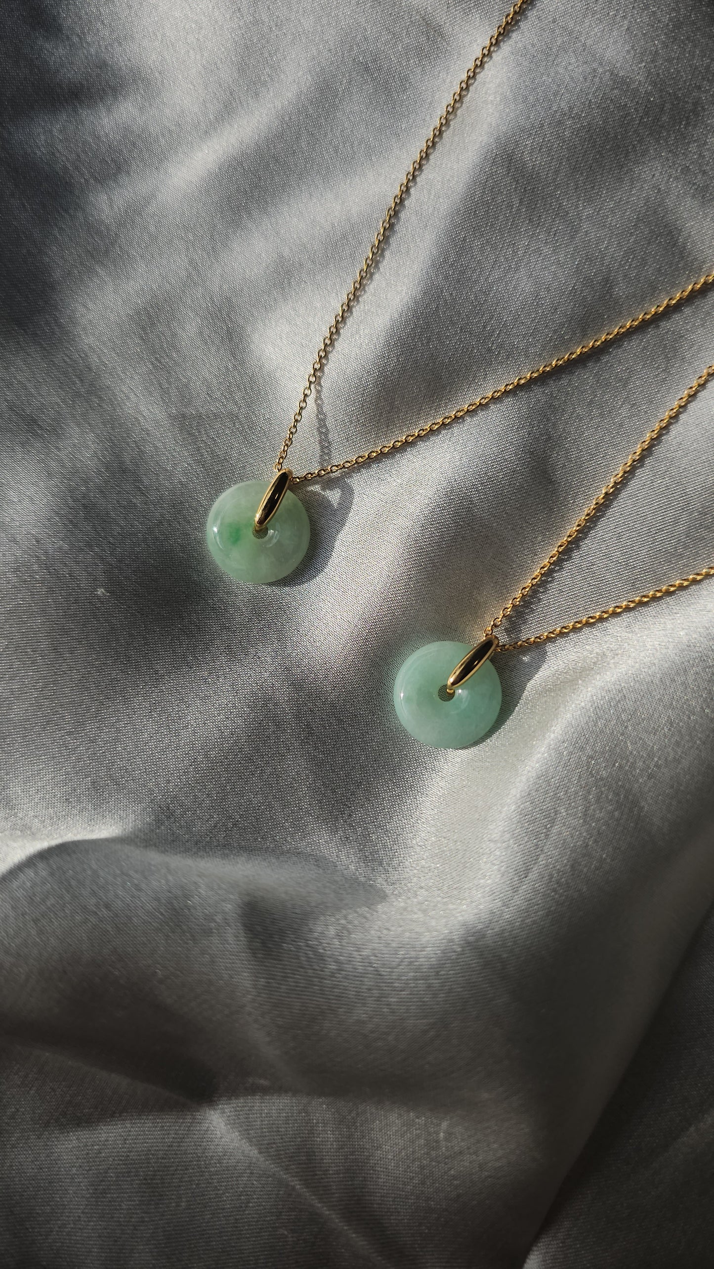 Guardian | Vintage Safekeeping 'Ping An' Jade Pendant in Pastel Green